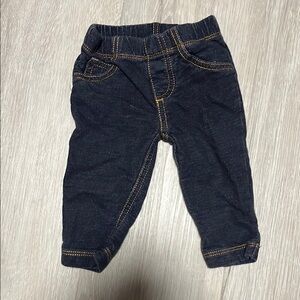 4/$20 Carters Stylish Black Kids Jean Pants 6M